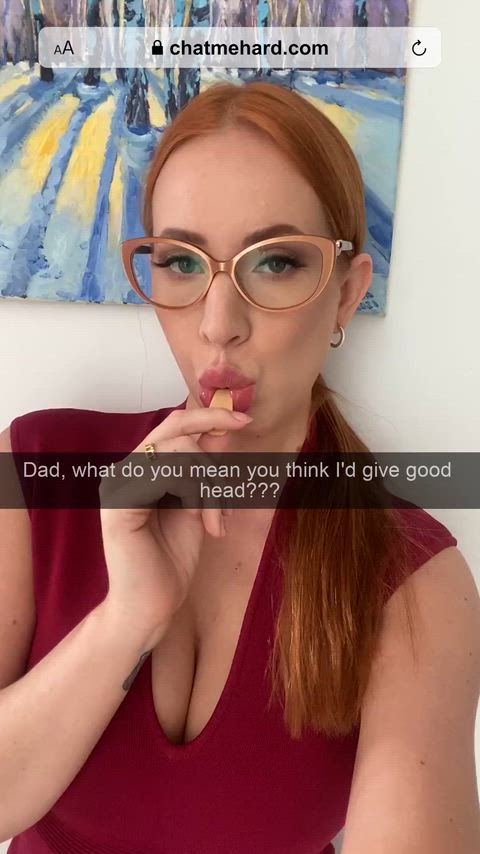 When I woke up today, I didn't imagine that I'd end up riding dad's dick today