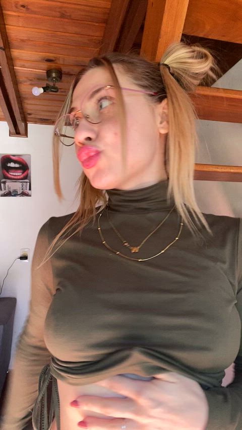 just being silly with my bouncing titties