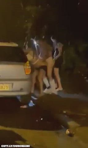 Amateur Brazilian Exhibitionism Exhibitionist Public Sex Standing Doggy Stranger r/ExposedToStrangers Porn GIF by duromami