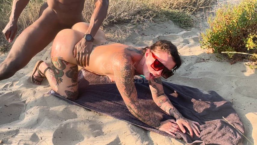 sexy PAWG Kasie_K taking BBC outdoors