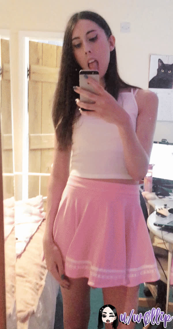 None of my skirts are long enough to conceal my cock