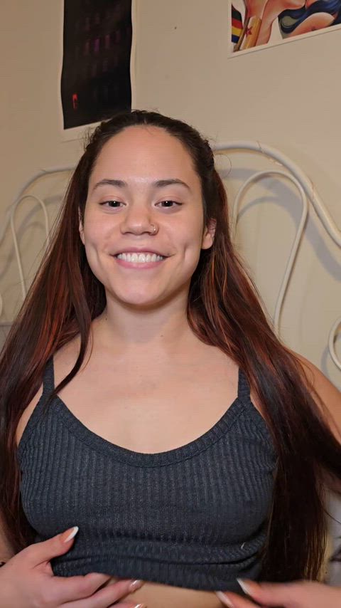 my tits aren't big, but they're extra perky