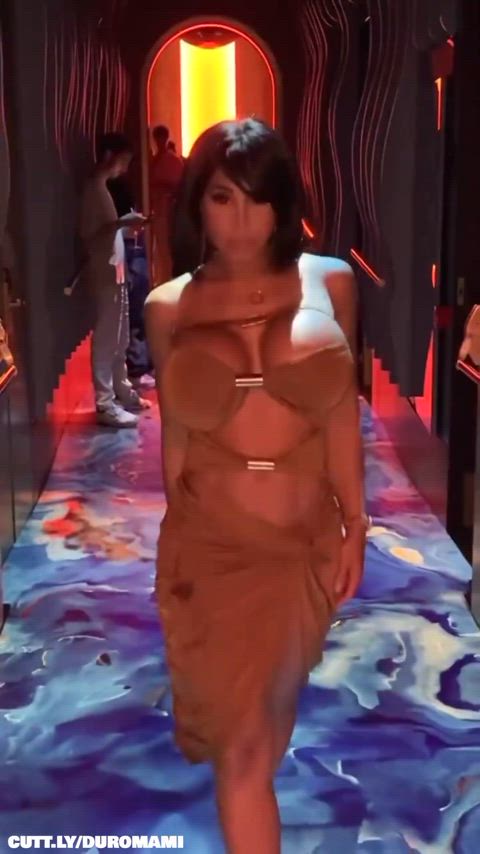 Amateur Big Tits Bimbo Exhibitionist Fake Tits Flashing Public Porn GIF by duromami