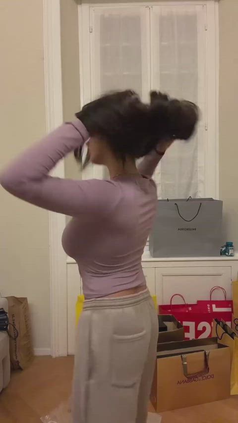 Slim with some massive jugs