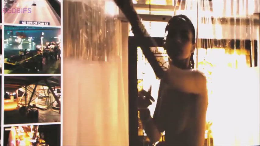 Paula Patton topless in the PG-13 movie "Déjà Vu (2006)"