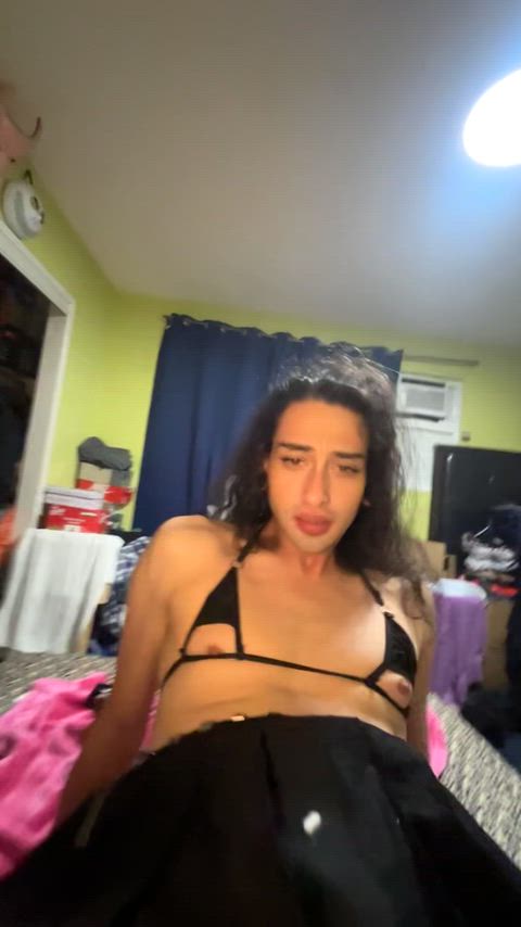 Pegging Sissy Slut with Strap On