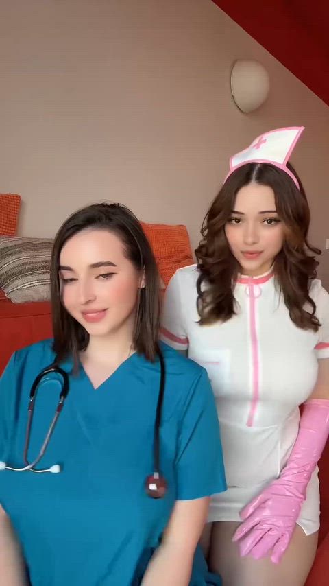 Two sexy nurses