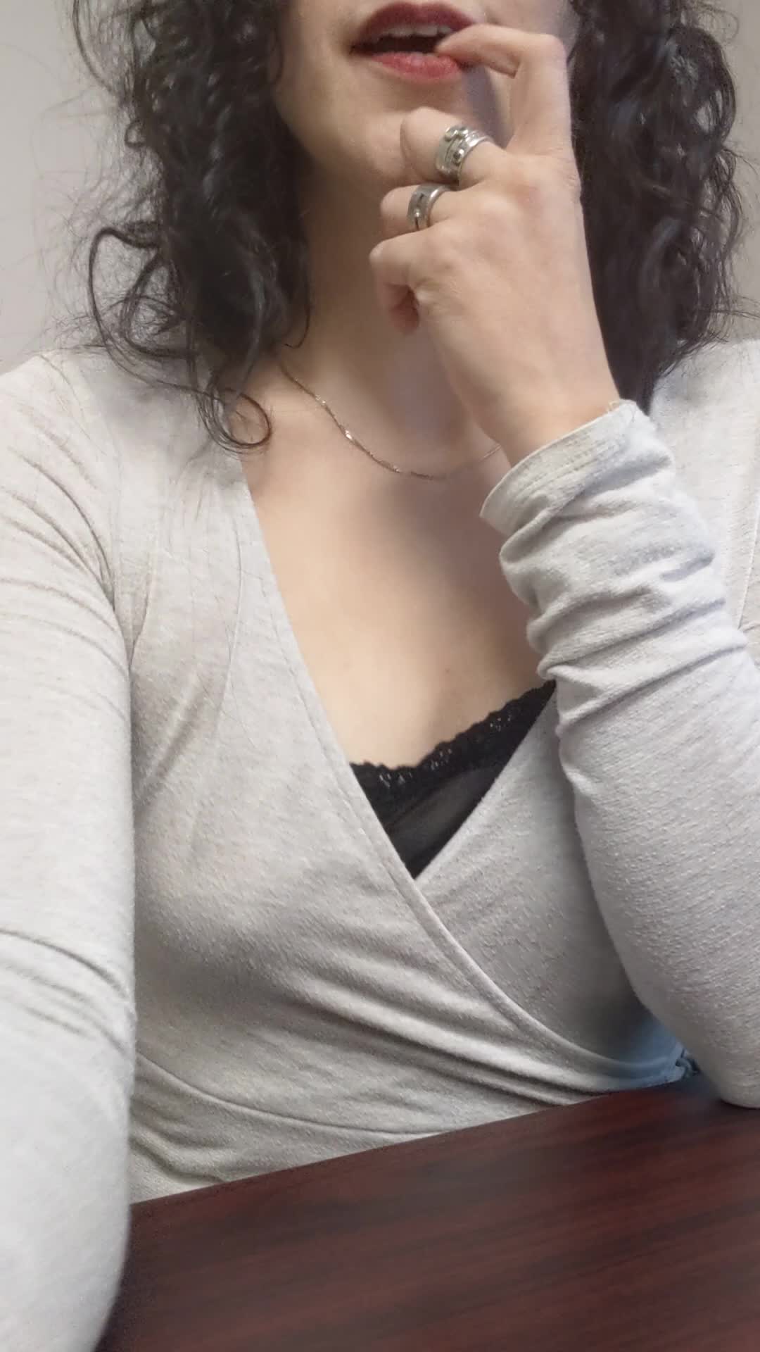 So happy to be back in the office, eeling frisky!