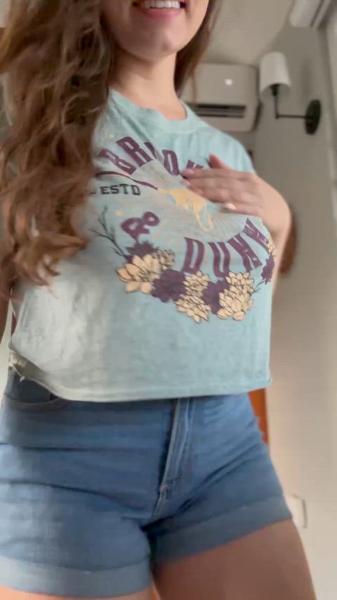 Big Tits Boobs Bouncing Tits Huge Tits Natural Tits Nipples Smile Tits Underboob Porn GIF by lamsinka89