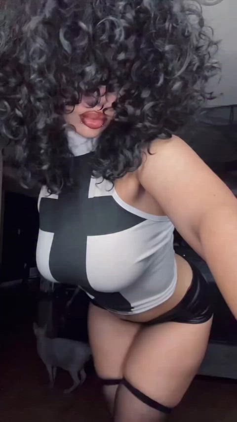 19honeysuckle 24/7 Big Tits Bouncing Tits Curvy Goth Natural Tits cumslut milfnhoney urfavgothxx Porn GIF by temptedtigerxx