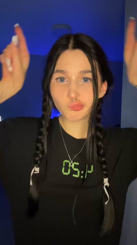 18 Years Old Brunette Cute Hottie Solo Tease Teasing Teen Teens TikTok Porn GIF by mystpetal