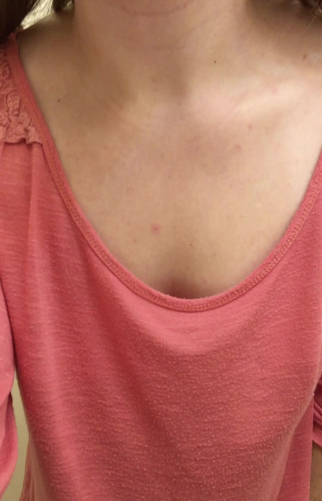 You can do watch my nipples go from barely pokey to hard