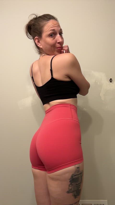 Pink Lulus painted on tight enough to show you I’m not wearing a damn thing underneath 💦🍑