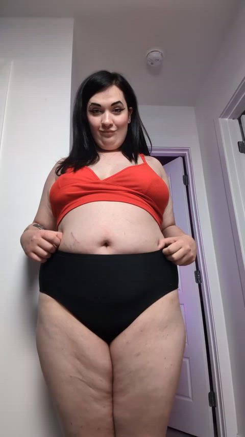 I've been mistaken as pregnant before. But I haven't been. This is my natural belly