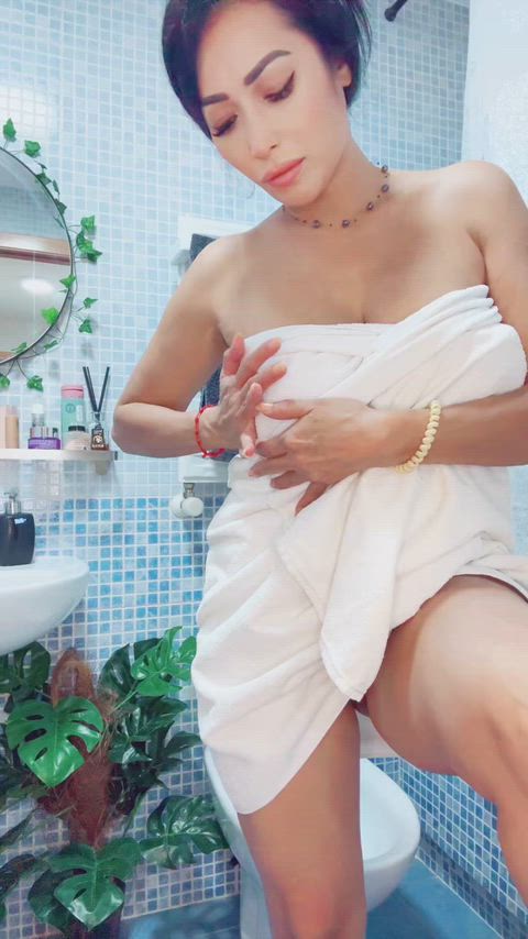 Suck or pass this huge saggy milkers?