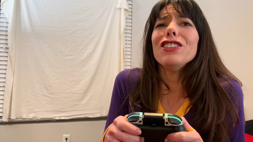 Step bro blasts his load all over cheer step sis's face mid-BOTW session