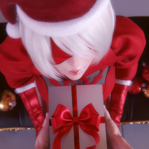 2B Gets her Xmas Gift [Nier Automata] (Pantsushi)