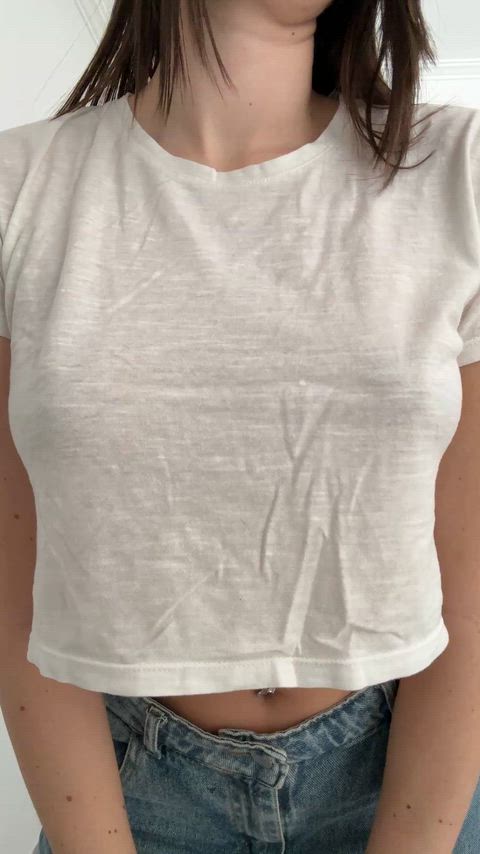 very perky and puffy nipples