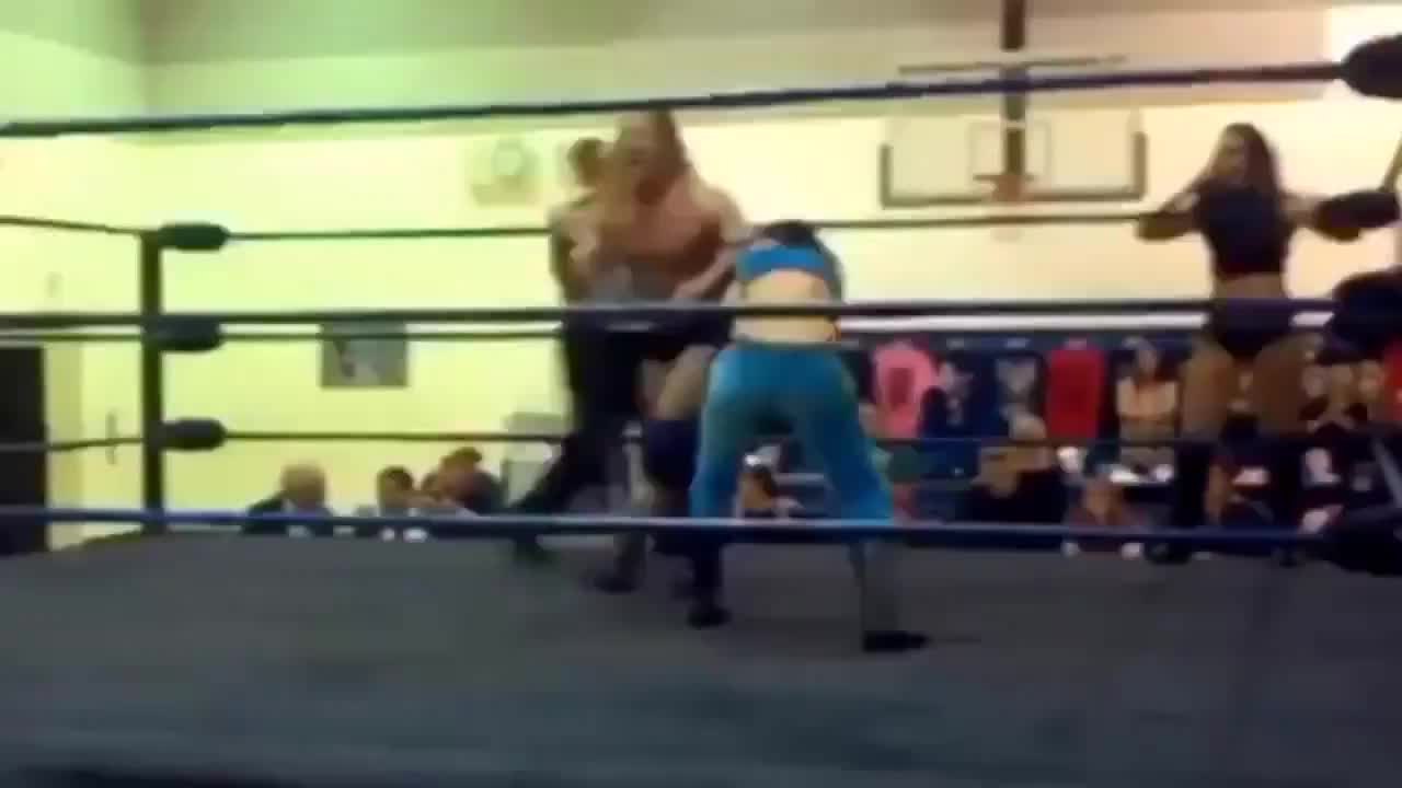 Bayley getting spanked back in her indie days