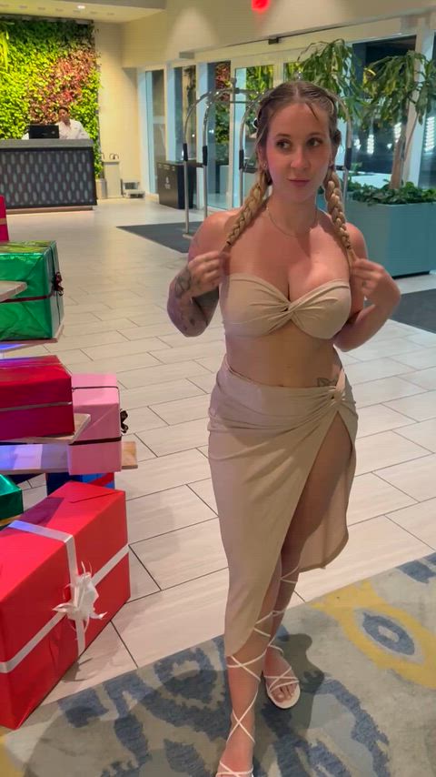 Showing off my big tits always makes me horny ;)