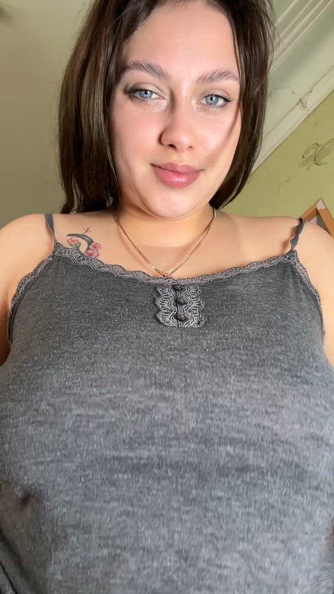 Amateur Big Tits Boobs Booty Brunette Homemade NSFW Natural Tits OnlyFans Solo Porn GIF by velvetvices
