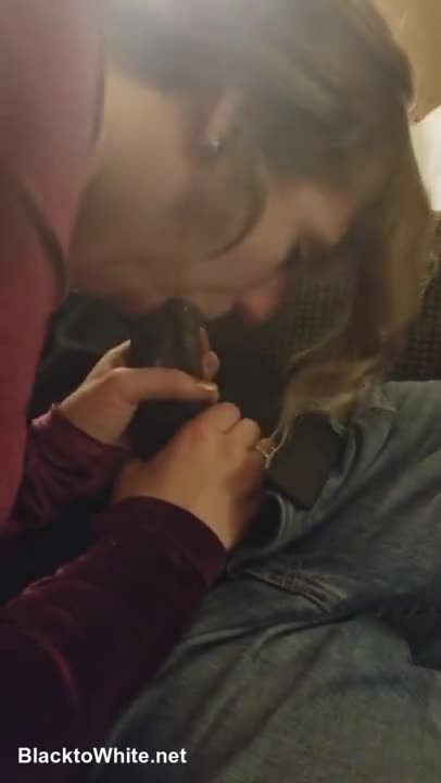 GF Sucking Her First BBC Bull