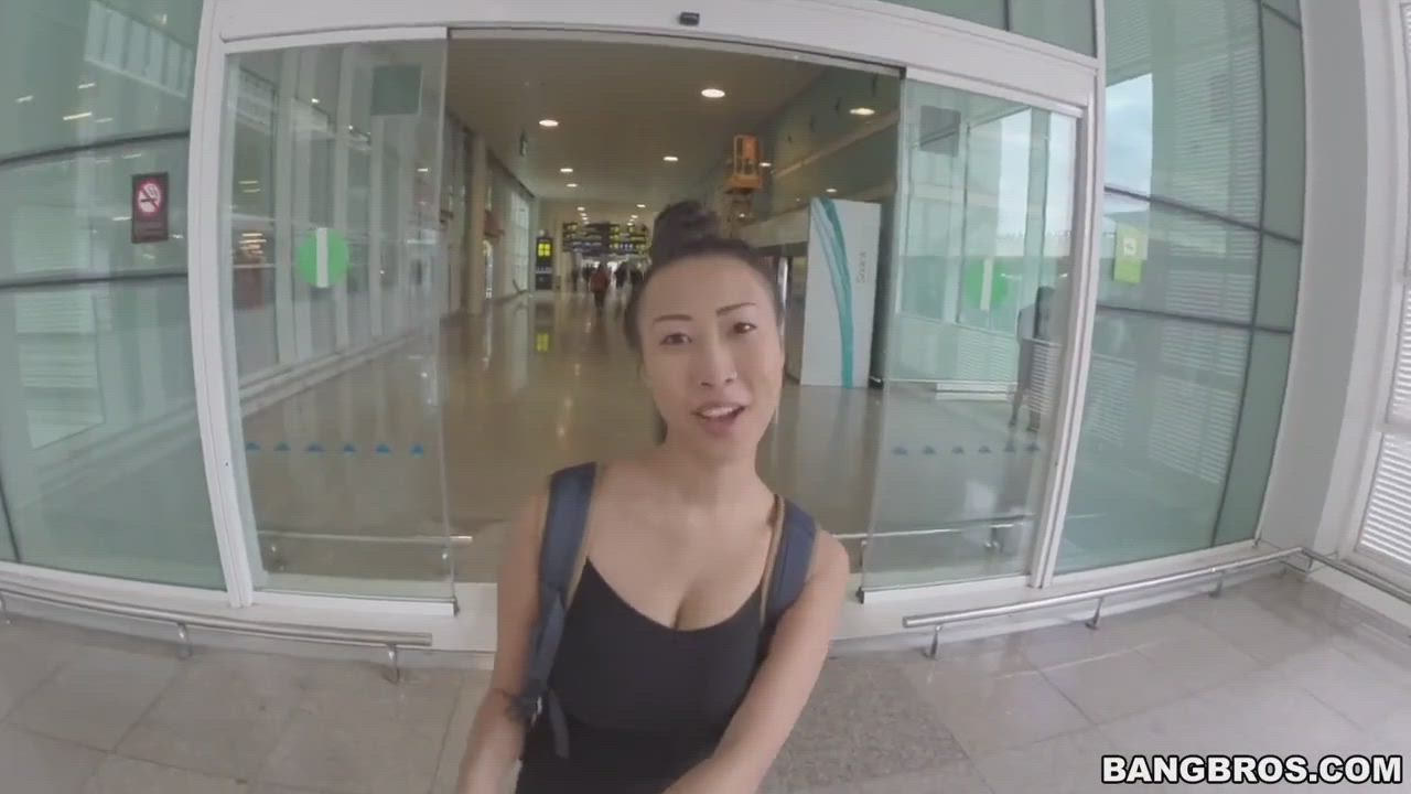 Big Tit Asian chick fucked in public