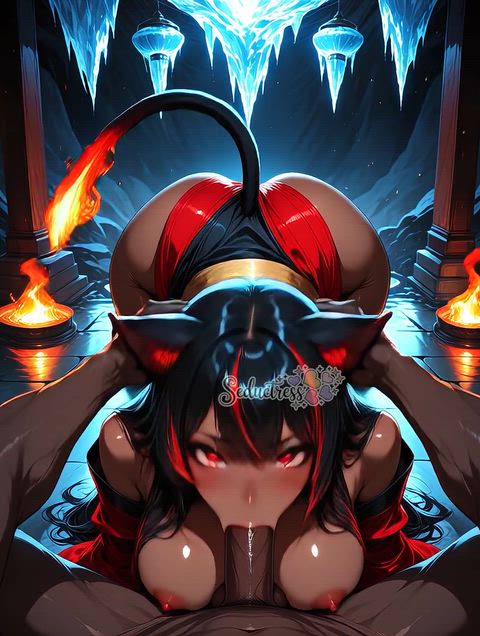 Anime Blowjob Boobs Cartoon Hentai Oral Porn GIF by seductresswaifu