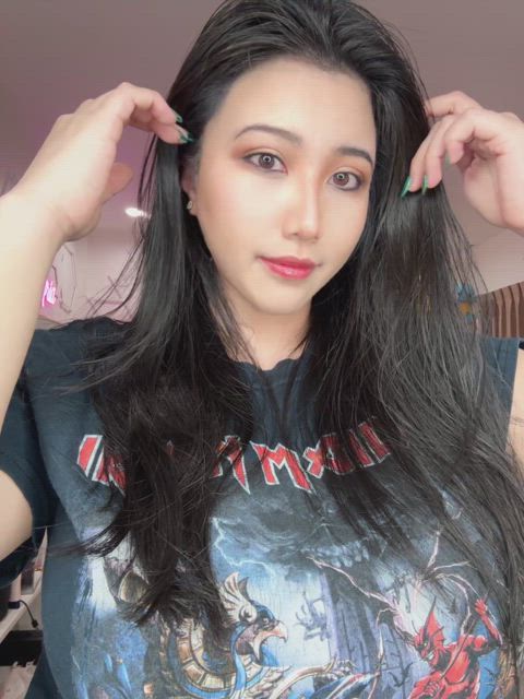 Just me showing my big Asian tits