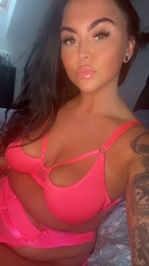 Amateur Bra British Brunette Homemade Lingerie Natural Tits Tattoo Tattooed Tits Porn GIF by camsoda