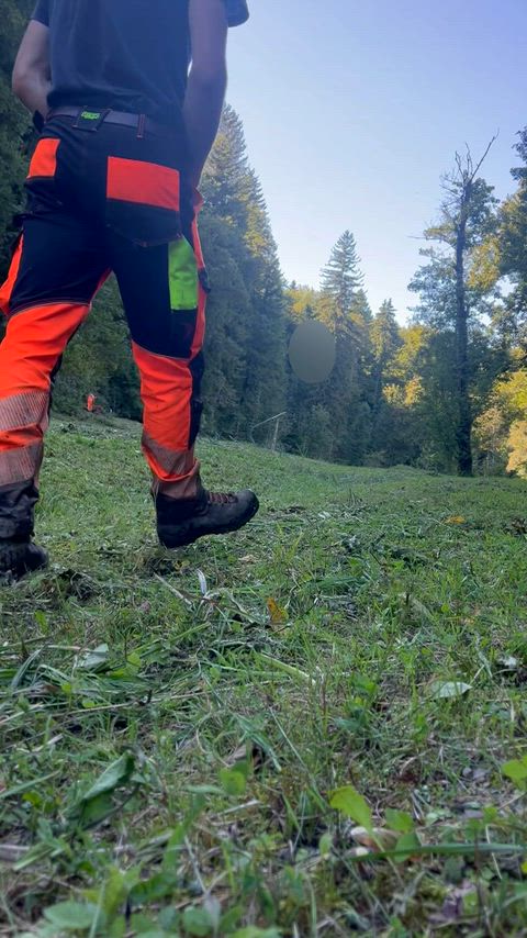 Whipping it out at the local nature reserve