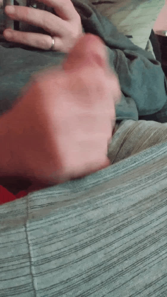 Husband likes to watch me jerk it and film the finale