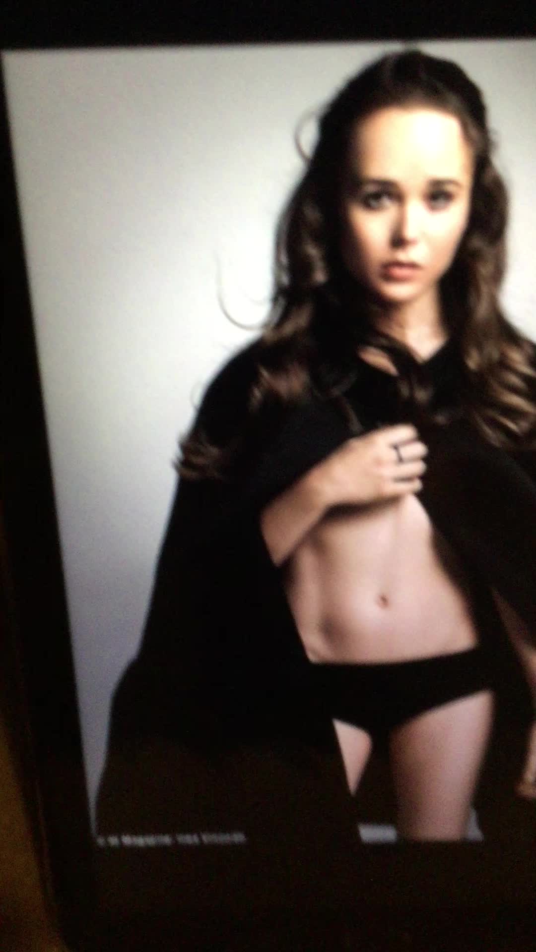 Ellen Page Covered - Cum Tribute with Audio