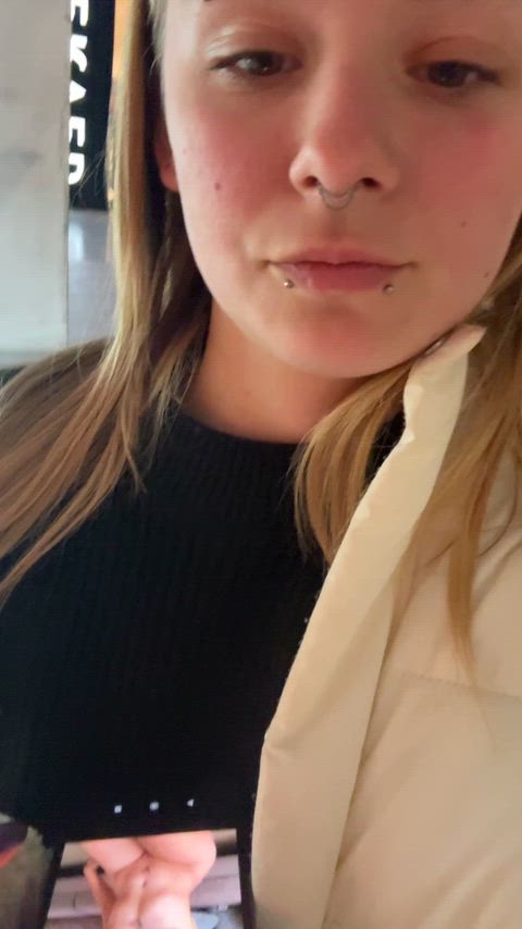 I think the mall is a great place to show off what's underneath my cute face