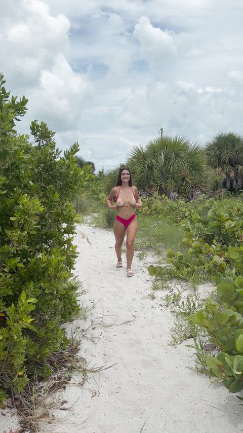 Amateur Big Tits Flashing OnlyFans Outdoor Petite Teen Tits r/FuckOutdoors Porn GIF by nikkiryderxxx
