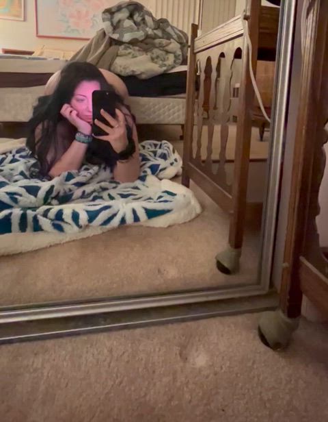 thinking of how daddy's gonna punish me for being a bad girl