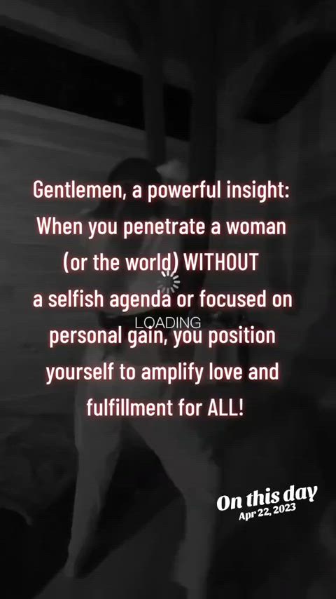You think your power is in your body. But the deepest penetration happens through presence. Through intention thumbnail