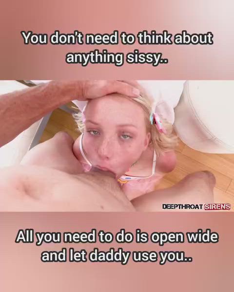Are you letting your daddy use you? Turn off your brain, you don't need it.