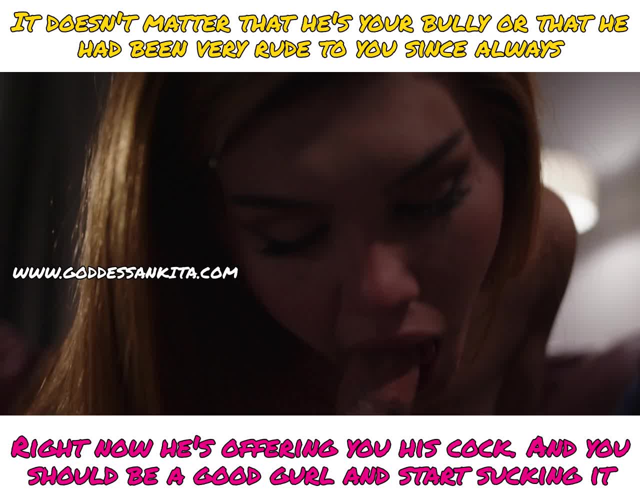 Be a good girl, sissy 😉😏
