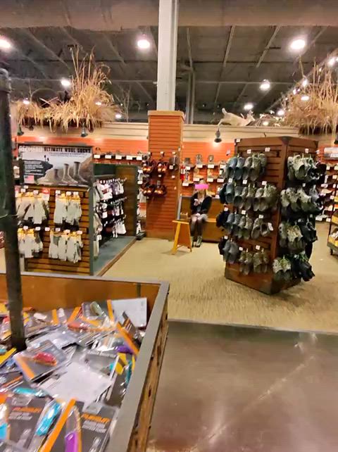 Trying on boots with no panties