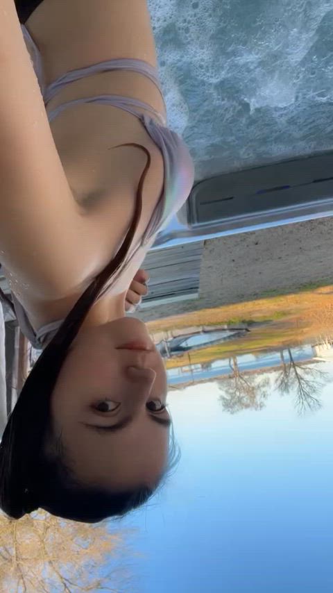 Behind my thong (: