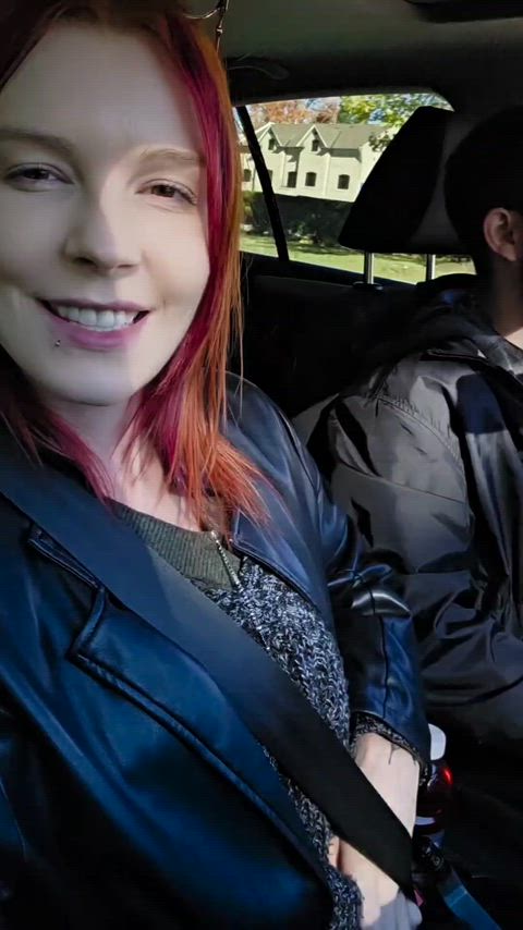 A mom enjoying the morning rush