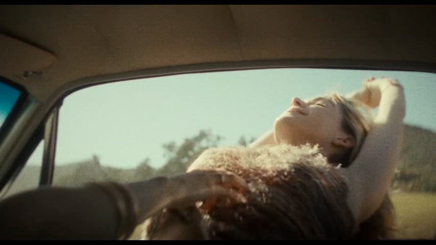 Kiernan Shipka and Krysten Ritter Kissing