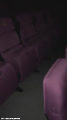 Amateur Ass Blowjob Cinema Cum Cumshot Girlfriend Public Sex Porn GIF by duromami