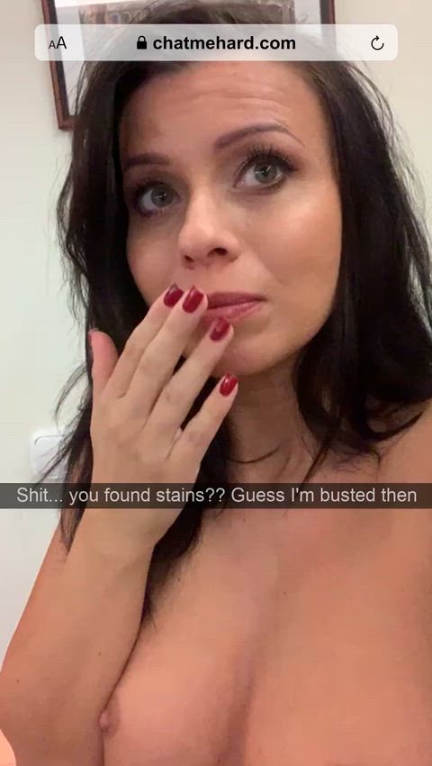 My husband found cum stains on the couch so I had to come clean