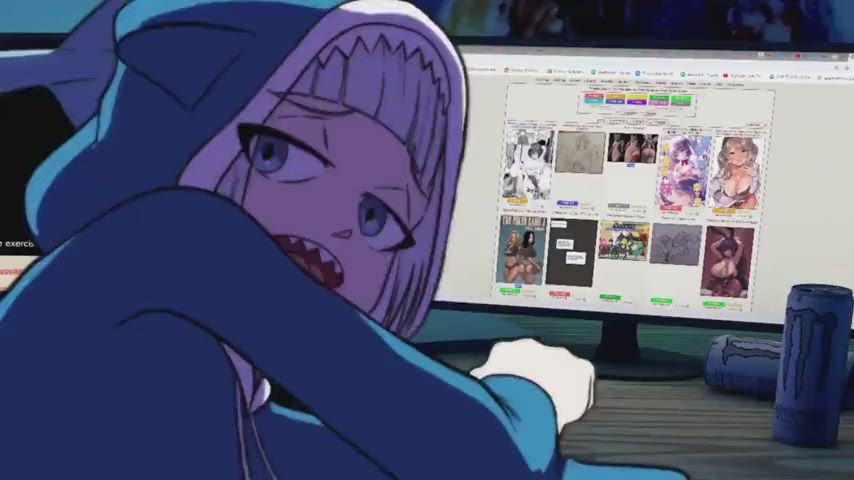 Gura is definitely a anal slut (deathbylolis)