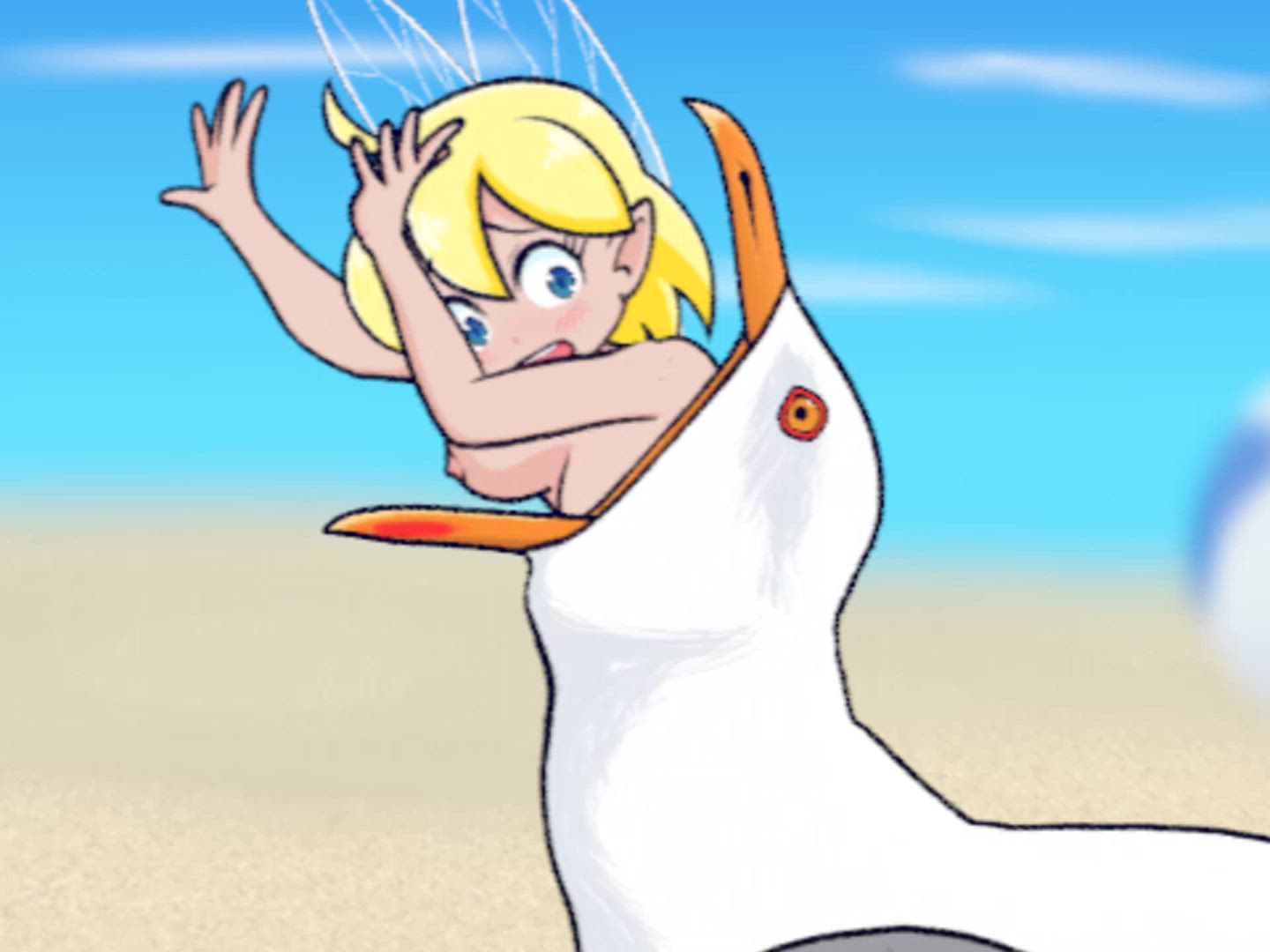 {Video} OC, Fairy snatched up on the beach by a gull