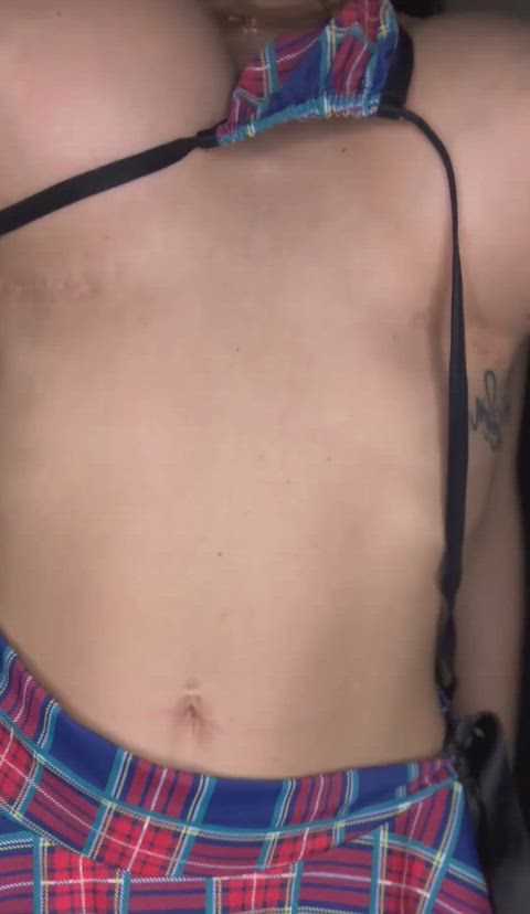 Hope you likes schoolgirl miniskirts on me