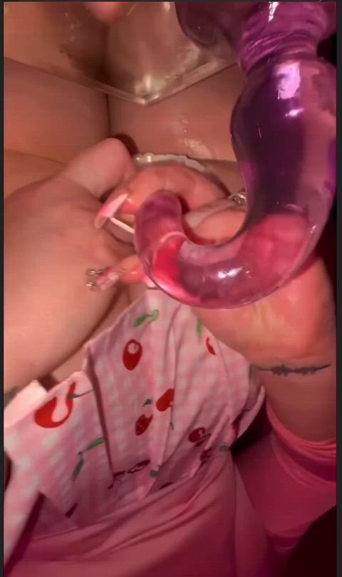 I hope I stretched my asshole enough for you to putyour dick inside