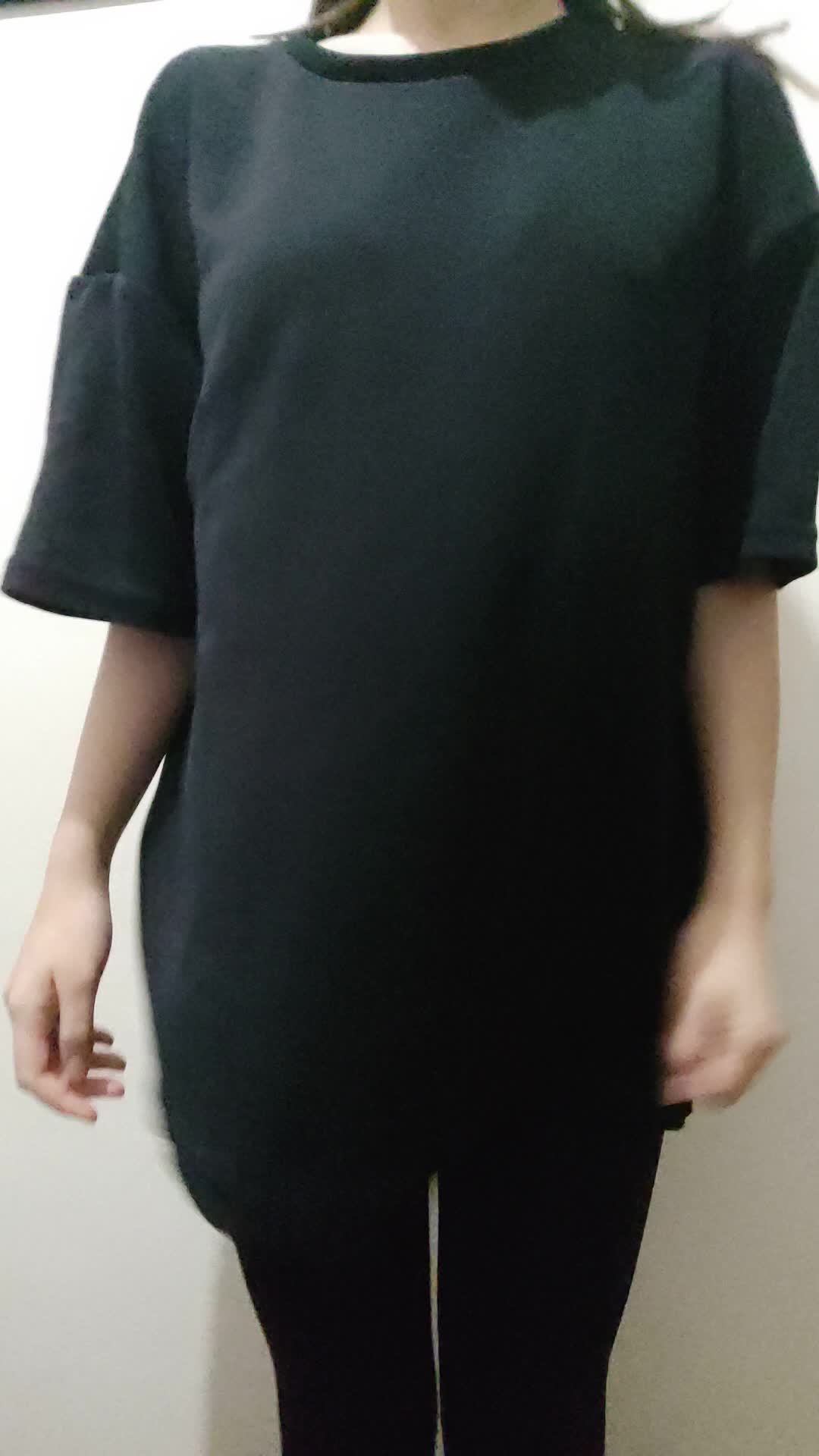 This is what I hide under my oversized t-shirt 